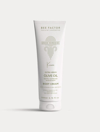 CREMĂ DE CORP CU ULEI DE MĂSLINE EXTRAVIRGIN ORGANIC DE LA KORONI – 200ML - NatureOnMySkin