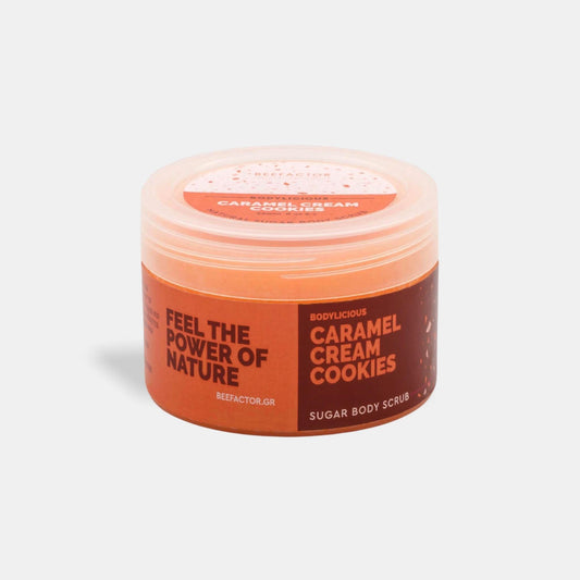 SCRUB DE CORP - aroma biscuiti caramel – 250ML - NatureOnMySkin